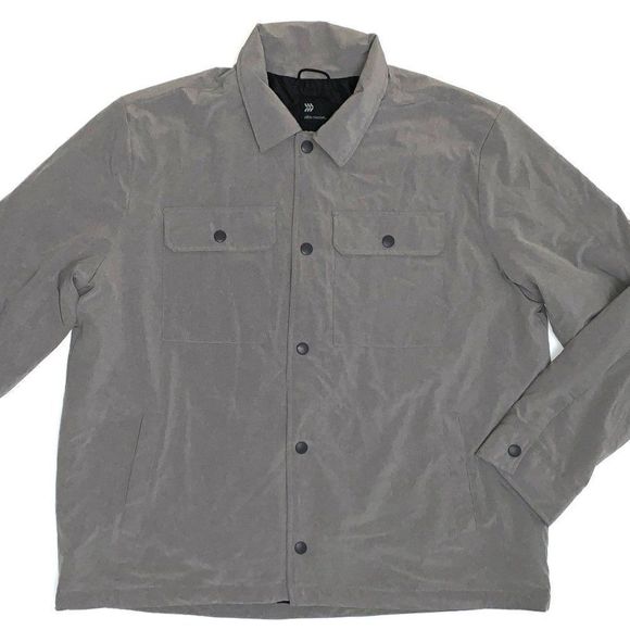 All In Motion Men's Lightweight Insulated Jacket Shirt Heather Grey Select Size - Picture 1 of 3